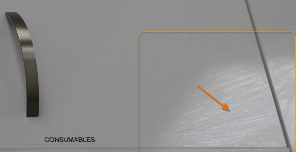 wipe marks after cleaning