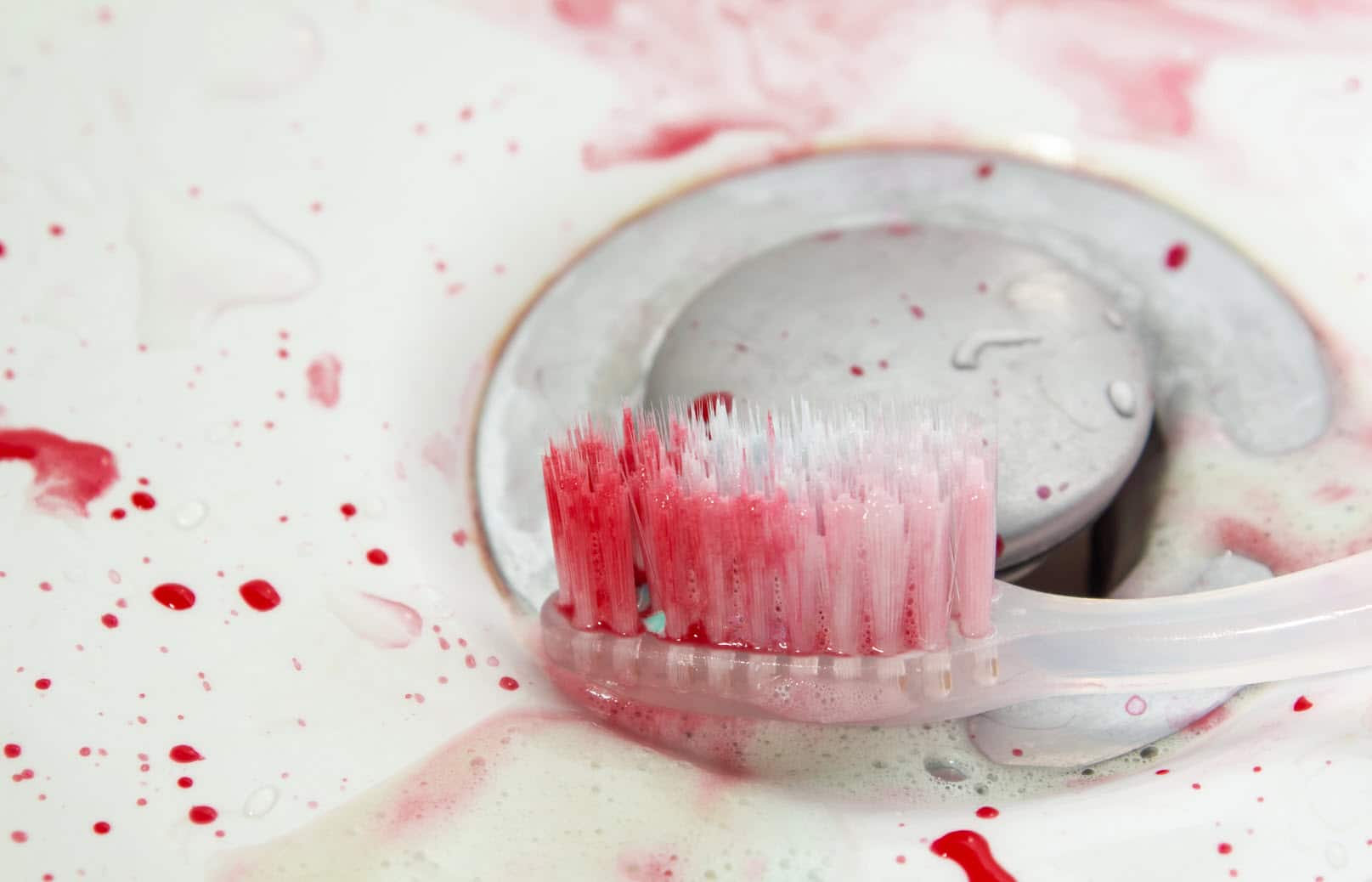 Bleeding gums are a sign of disease, healthy gums do not bleed